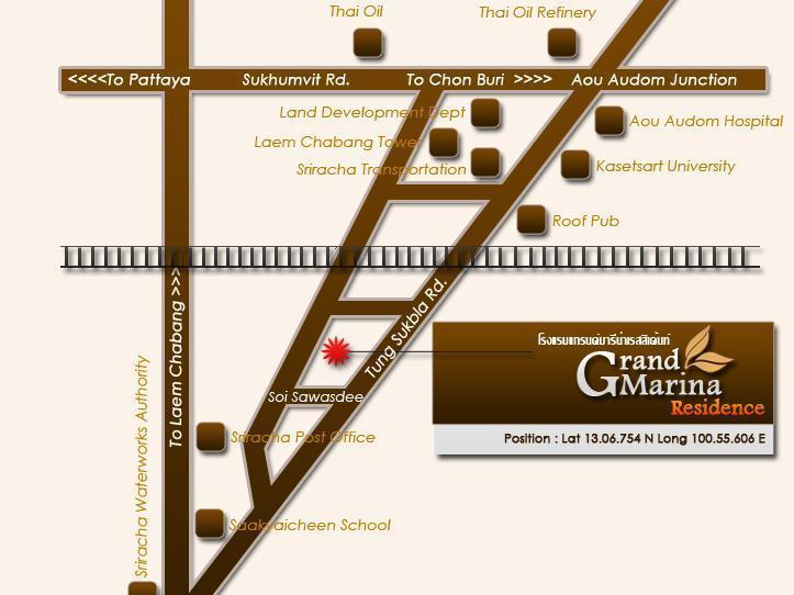 Grand Marina Residence Hotel Ban Laem Chabang Exterior foto